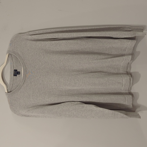 J Crew Men's Cotton Crewneck Sweater Gray size Large 100% Cotton - Picture 2 of 11